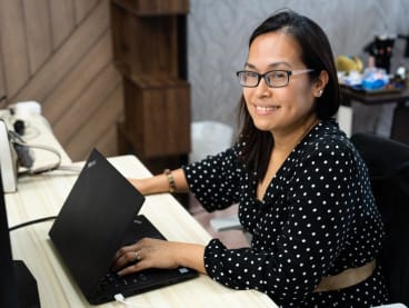 The Community and Partnerships Specialist course at NTUC LearningHub allowed Ms Mariska Tan to learn more about digital marketing, event management and the Privacy Data Protection Act. Photos: NTUC LearningHub